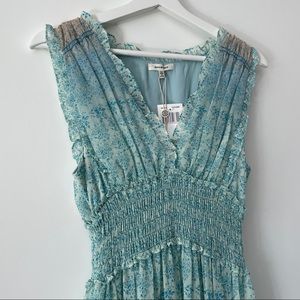 Max Studio Sleeveless Blue V-neck Maxi Dress Sz M